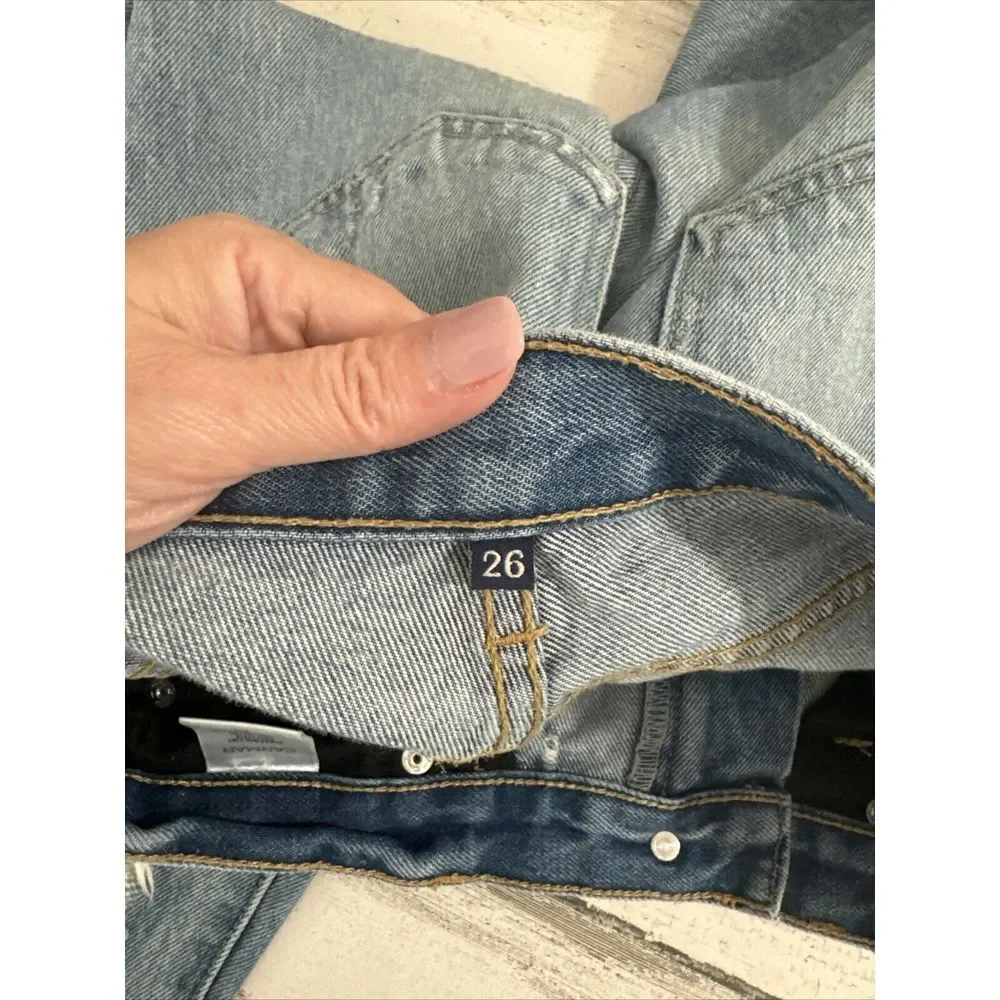 Carmar Distressed Boyfriend Womens Jeans Size 26‎ D462287 Los Angeles High Rise